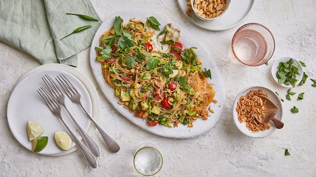 Glasnudelsalat mit Gemüse