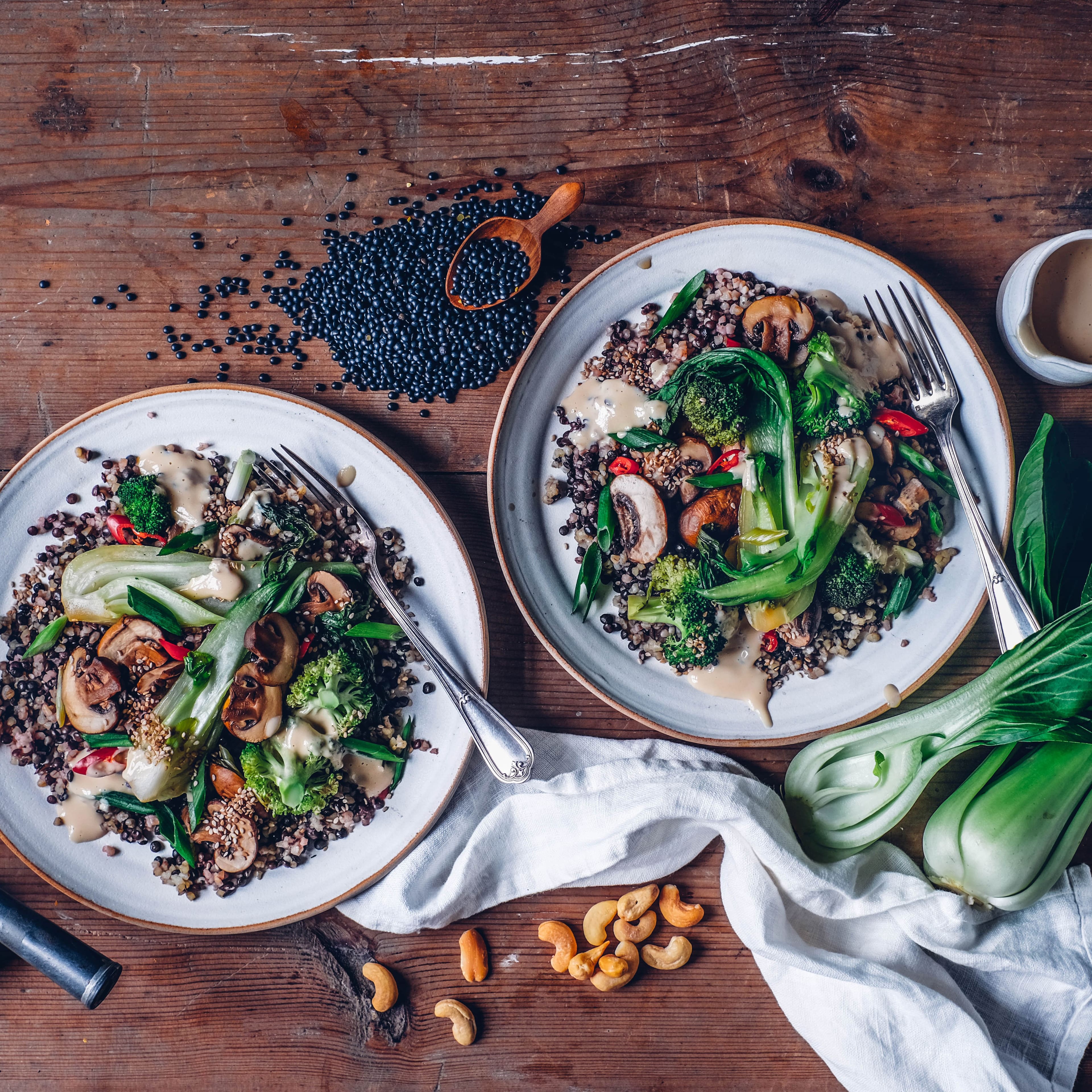 Linsen-Bulgur-Salat mit Pak Choi und Brokkoli Rezept | EDEKA