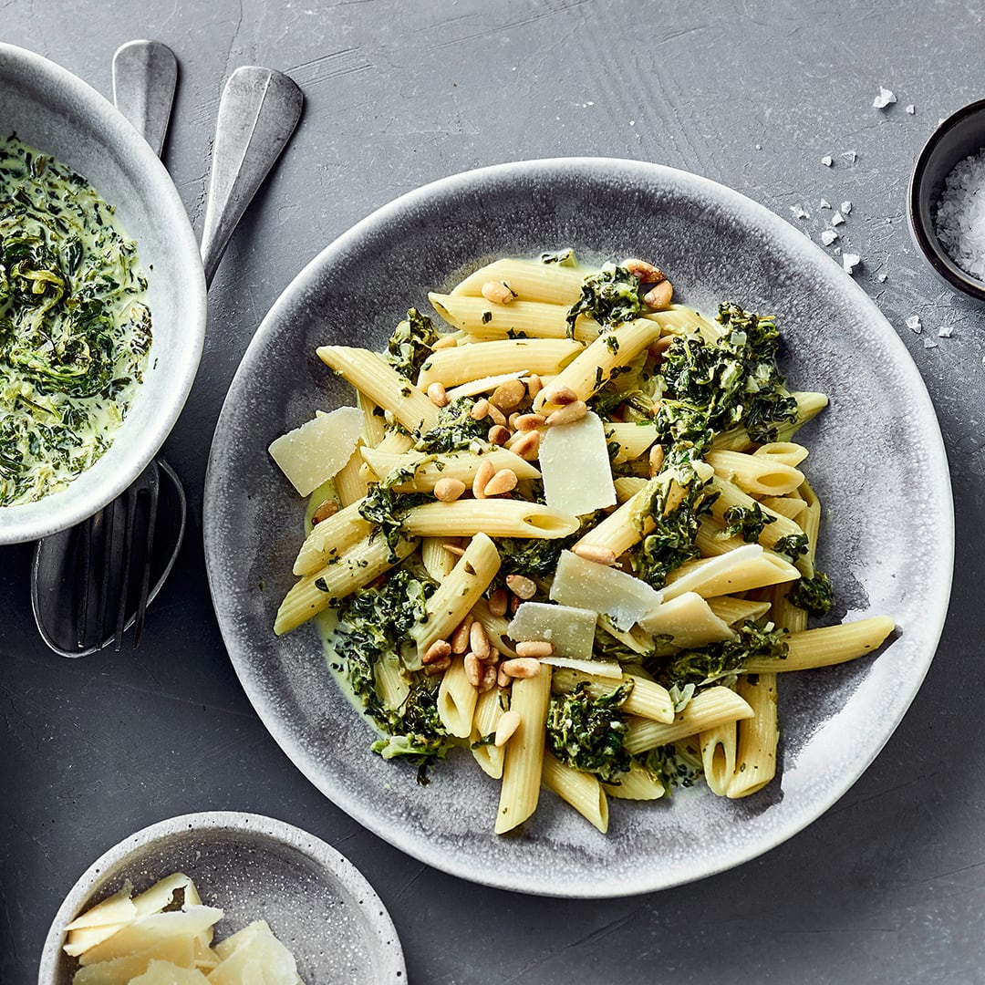 Nudeln mit Spinatsoße - Rezept | EDEKA