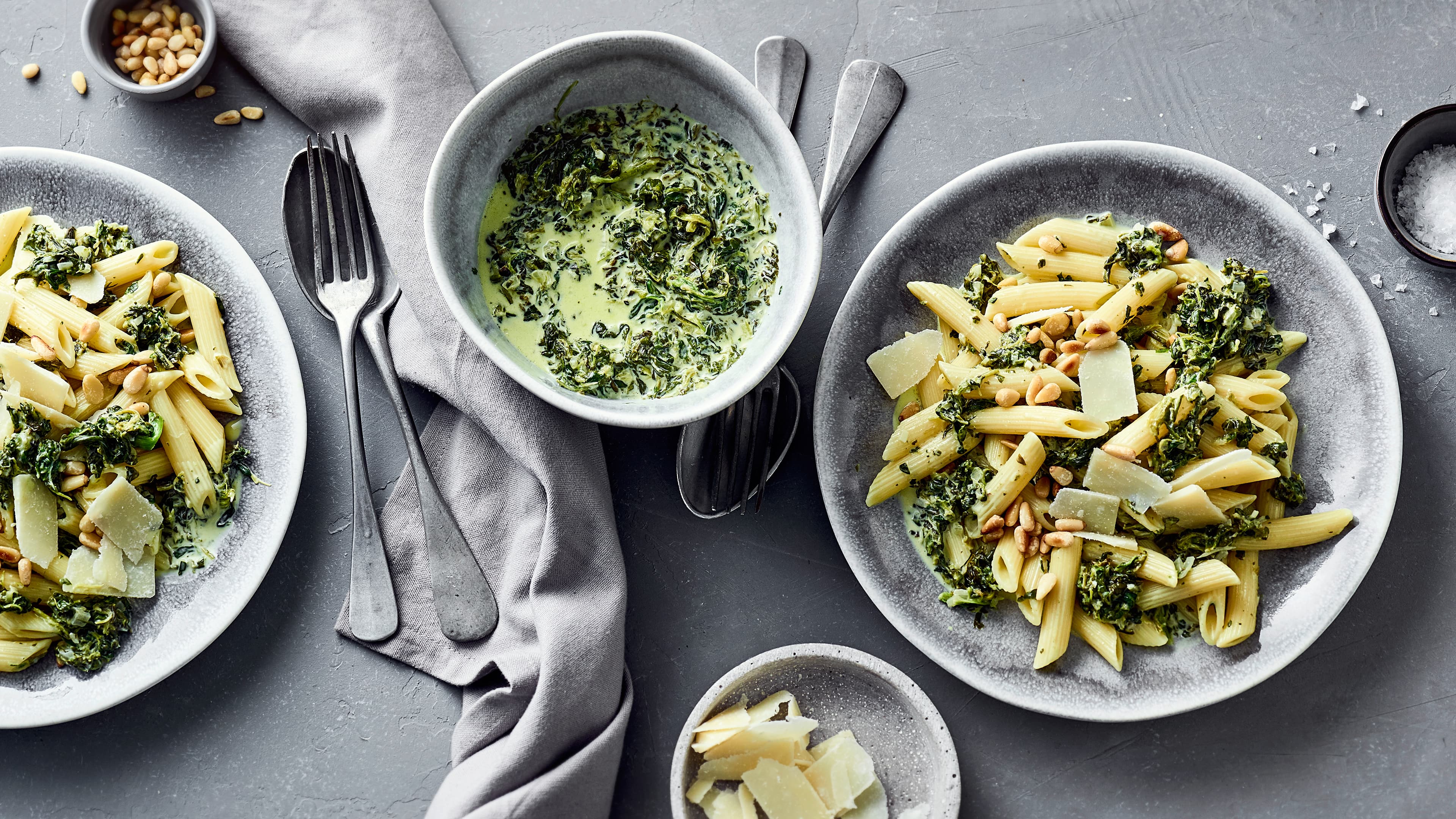 Nudeln mit Spinatsoße - Rezept | EDEKA Nudeln mit Spinatsoße - Rezept | EDEKA