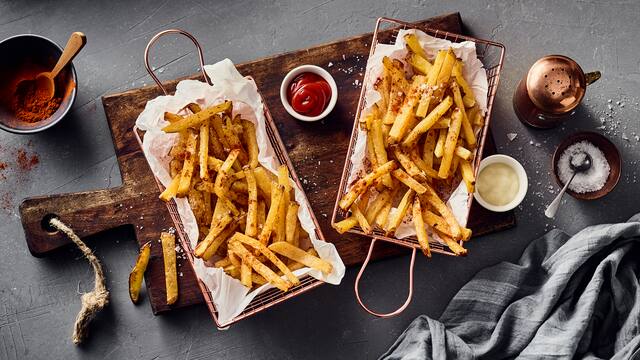 Pommes Frites aus der Heißluftfritteuse