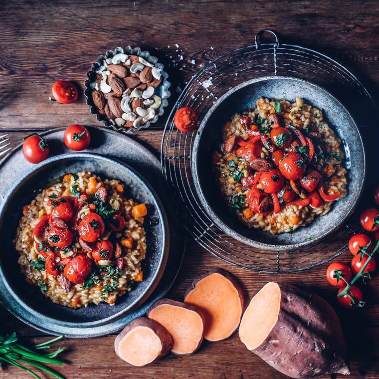 Risotto-Bowl mit Süßkartoffel