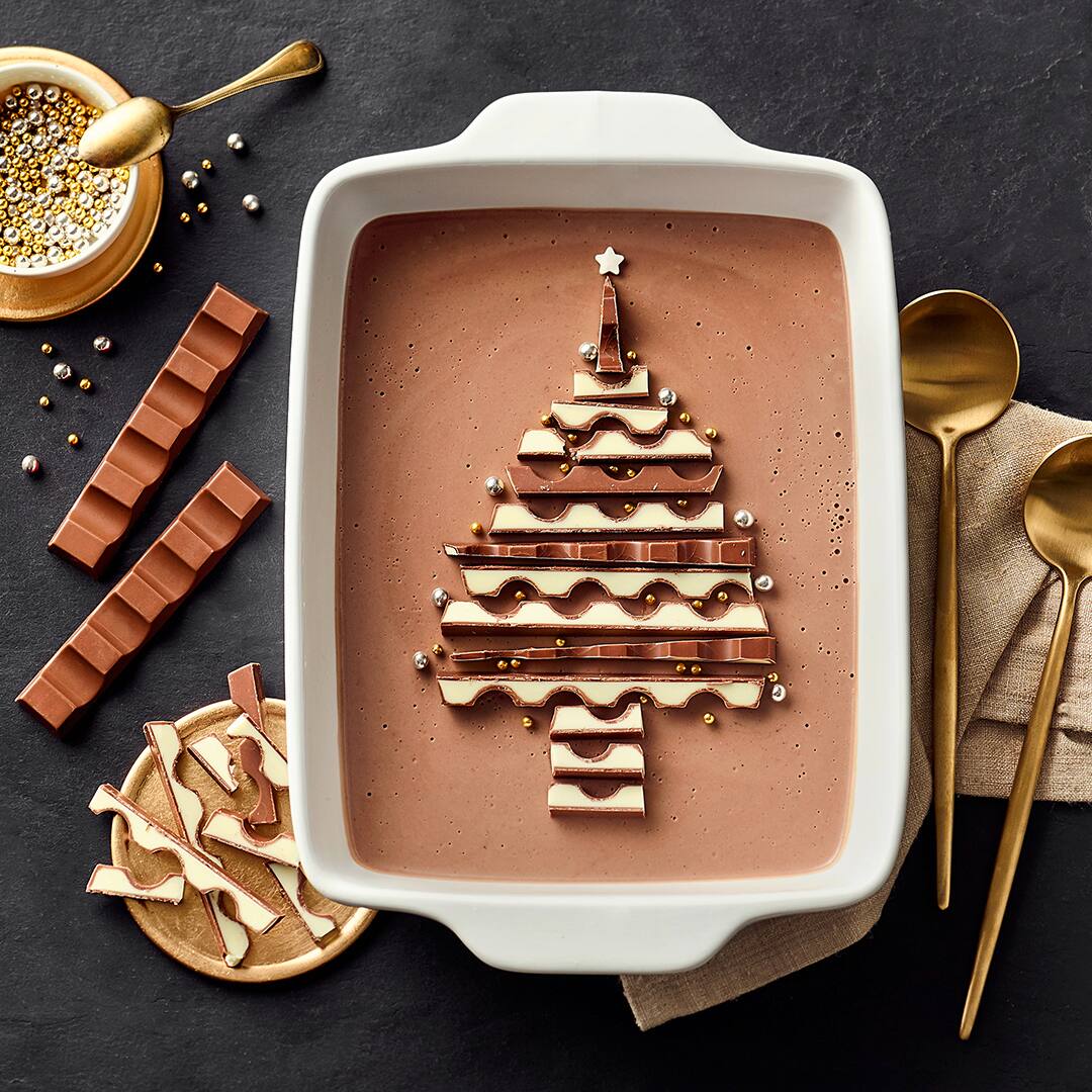 Schokoladen-Orangen-Panna-Cotta mit Kinder Riegel - Rezept | EDEKA