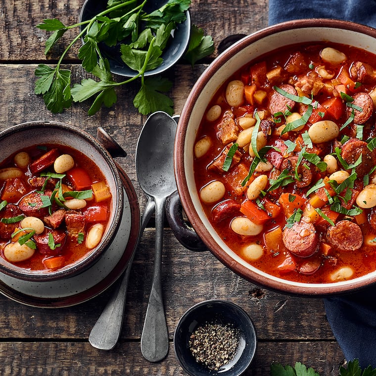 Serbische Bohnensuppe