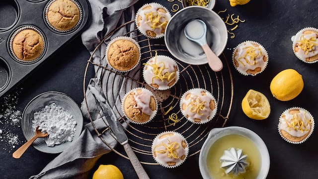 Vegane Zitronen-Muffins