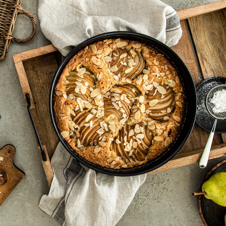 Versunkener Birnenkuchen