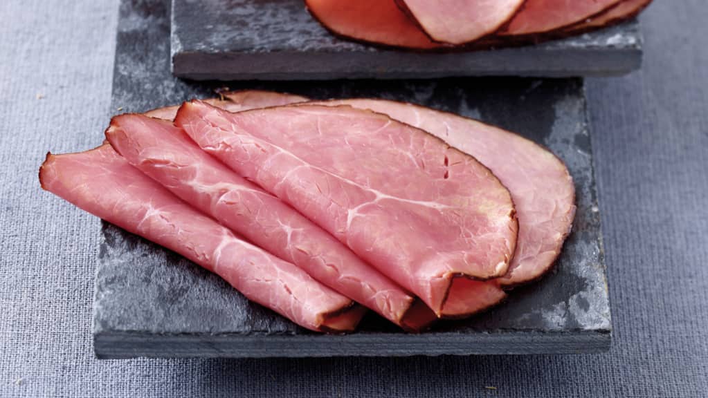 Wie nennt man Schinken vom Rind?