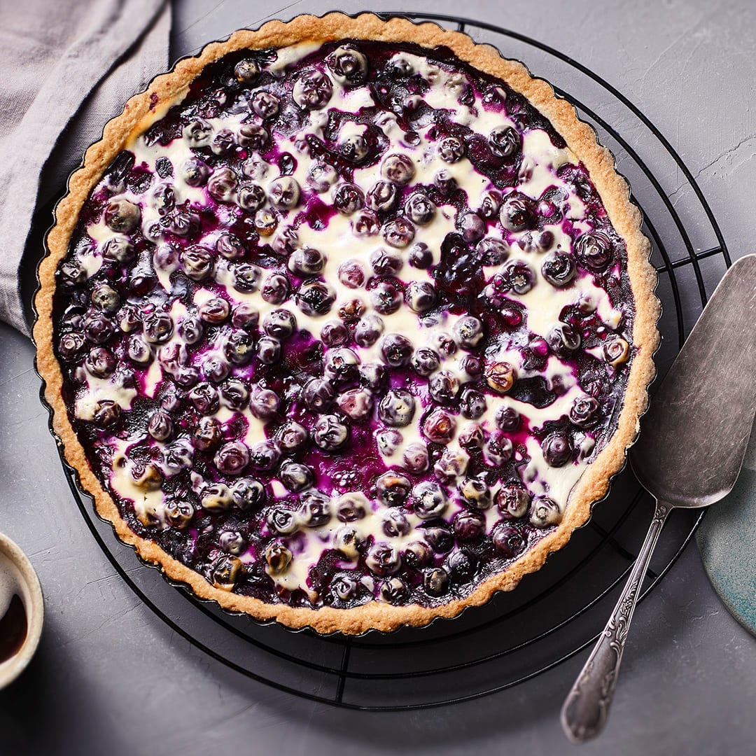 Finnischer Blaubeerkuchen
