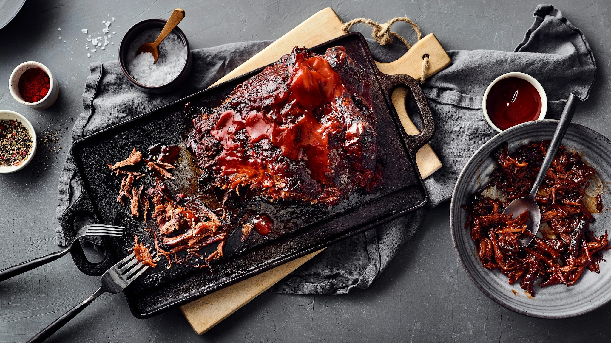 Pulled Beef vom Grill