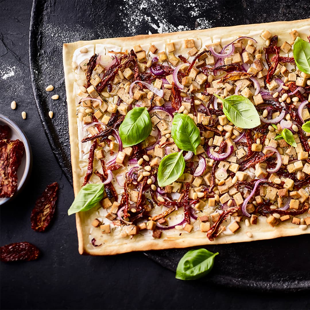 Veganer Flammkuchen