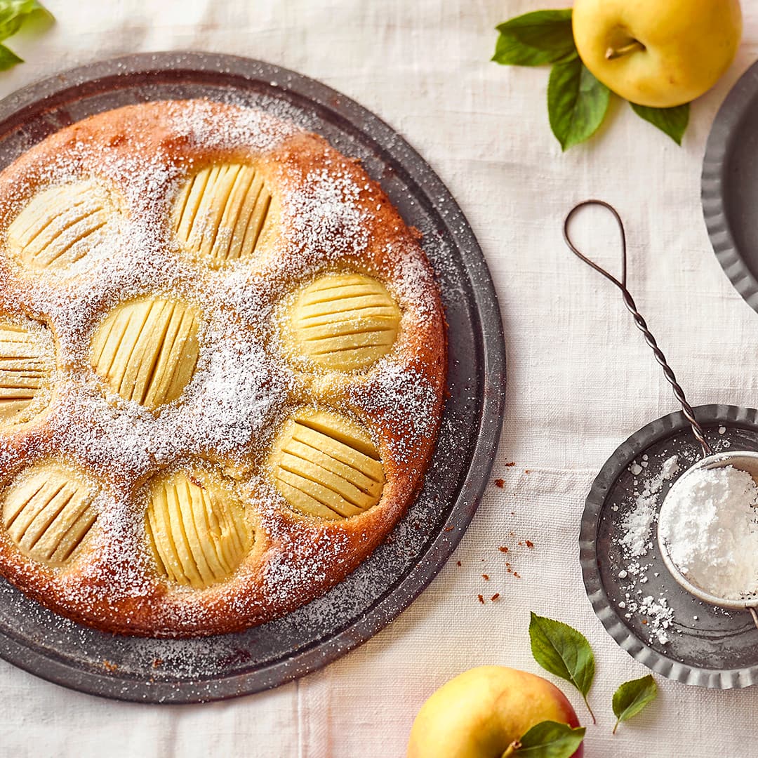 Versunkener-Apfelkuchen