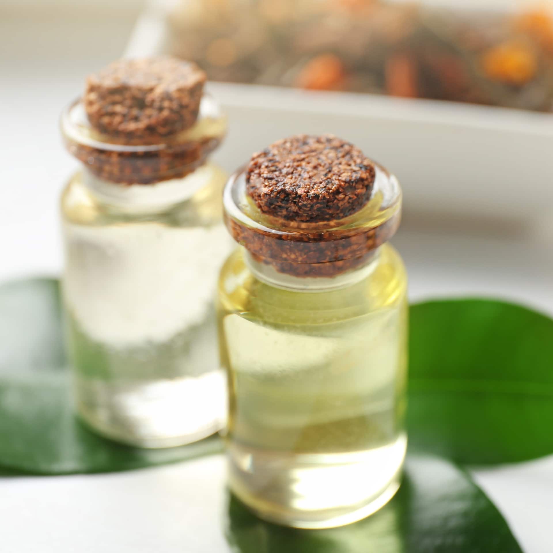 Teebaumöl in Flaschen