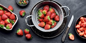Erdbeeren waschen