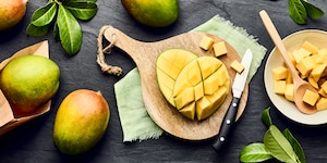 Mango schälen