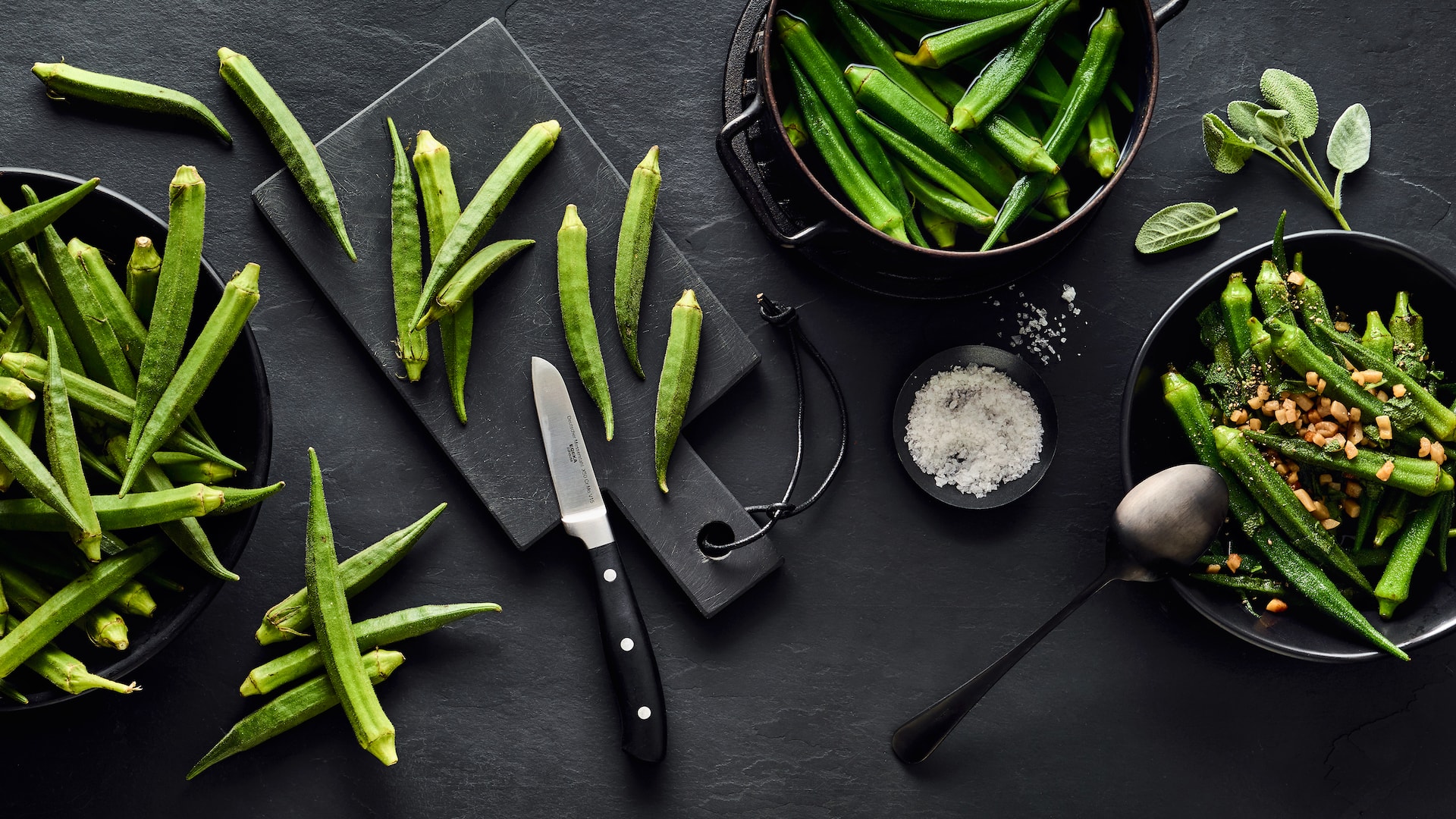 Okraschoten zubereiten