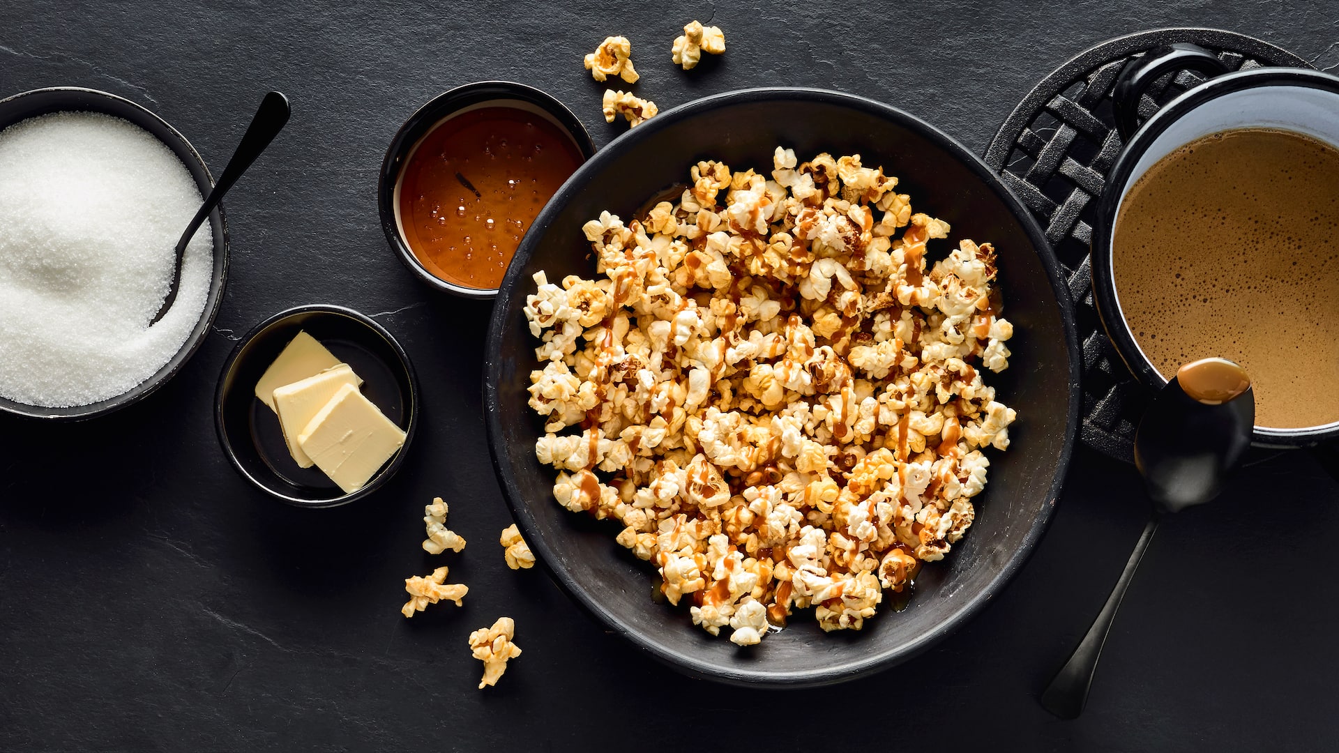 Popcorn karamellisieren