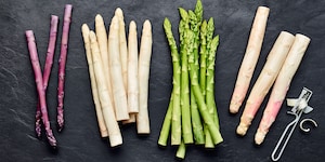 Unterschied zwischen grünem, weißem und violettem Spargel