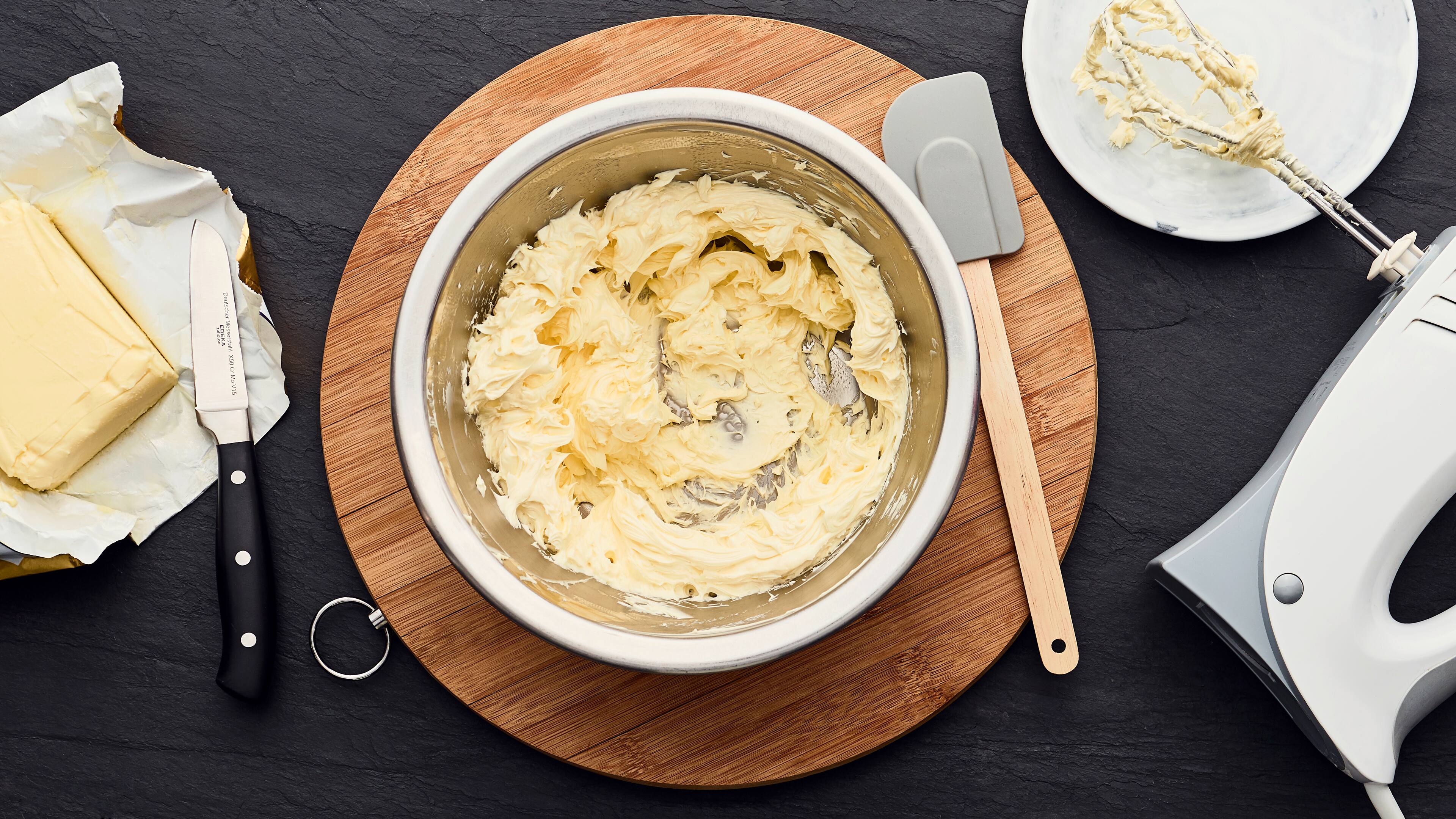 Butter schaumig rühren