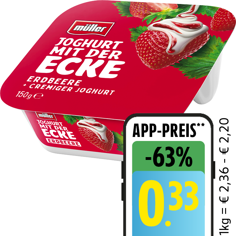 Müller Joghurt mit der Ecke