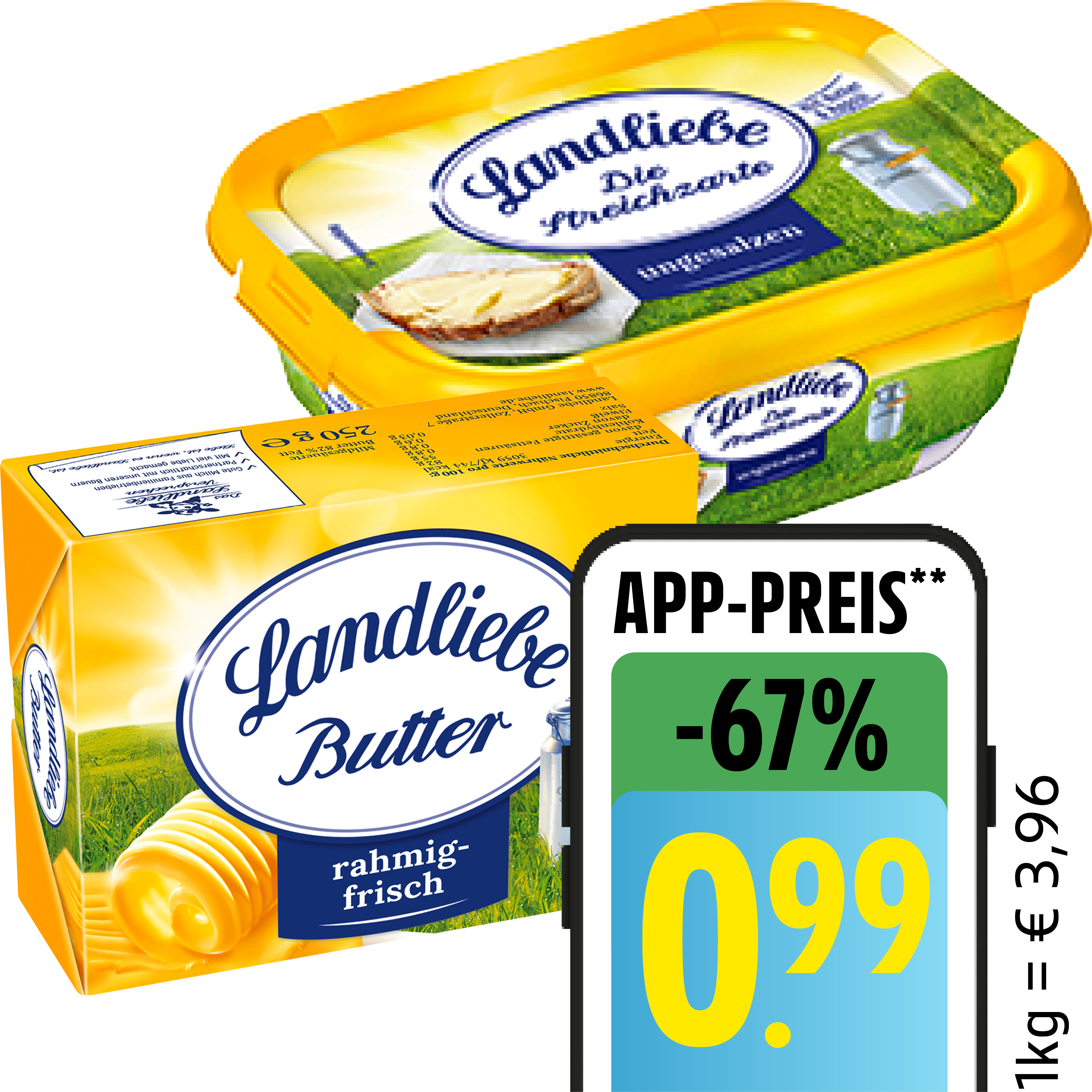 Landliebe Butter oder Die Streichzarte