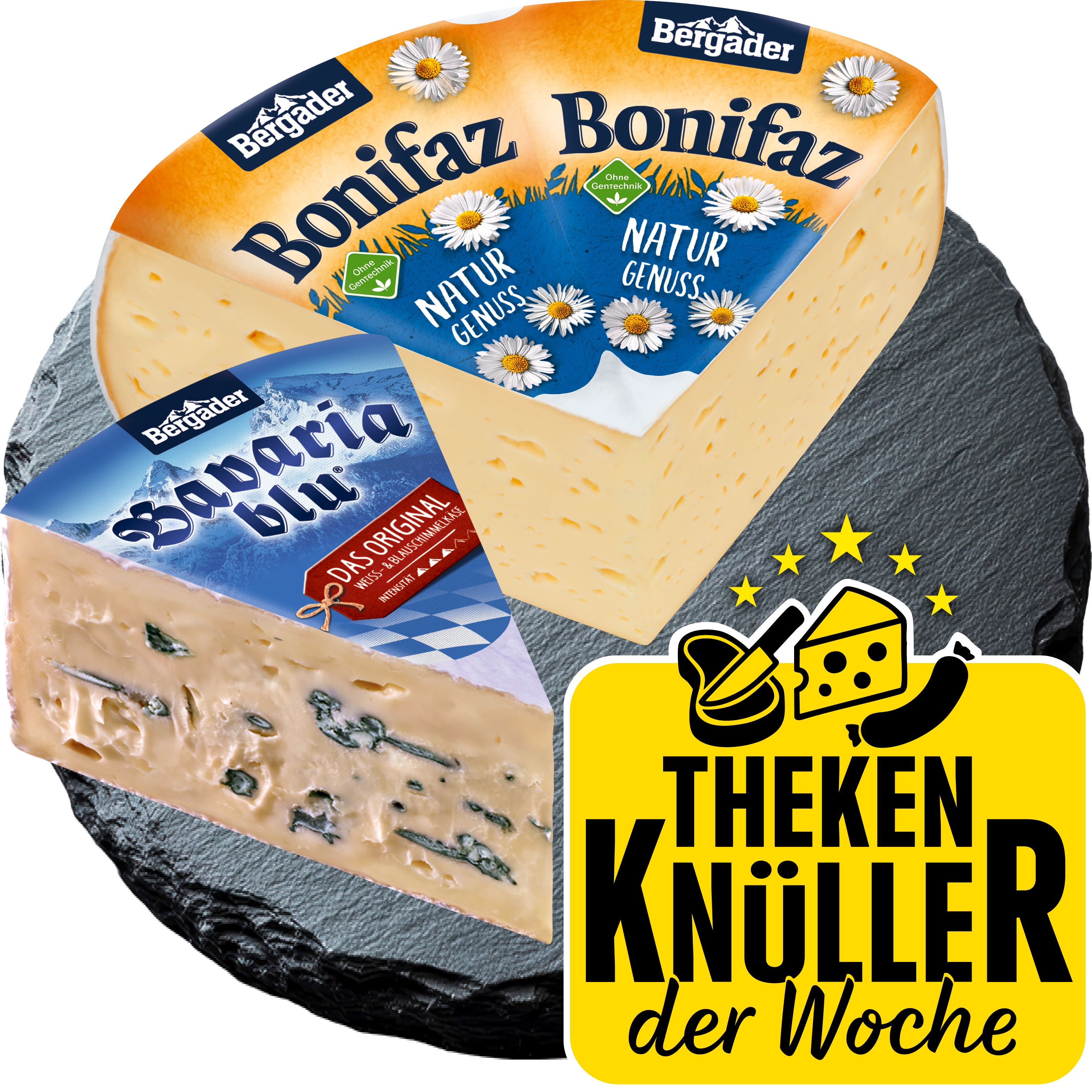 Bergader Almkäse, Bonifaz oder Bavaria blu*
