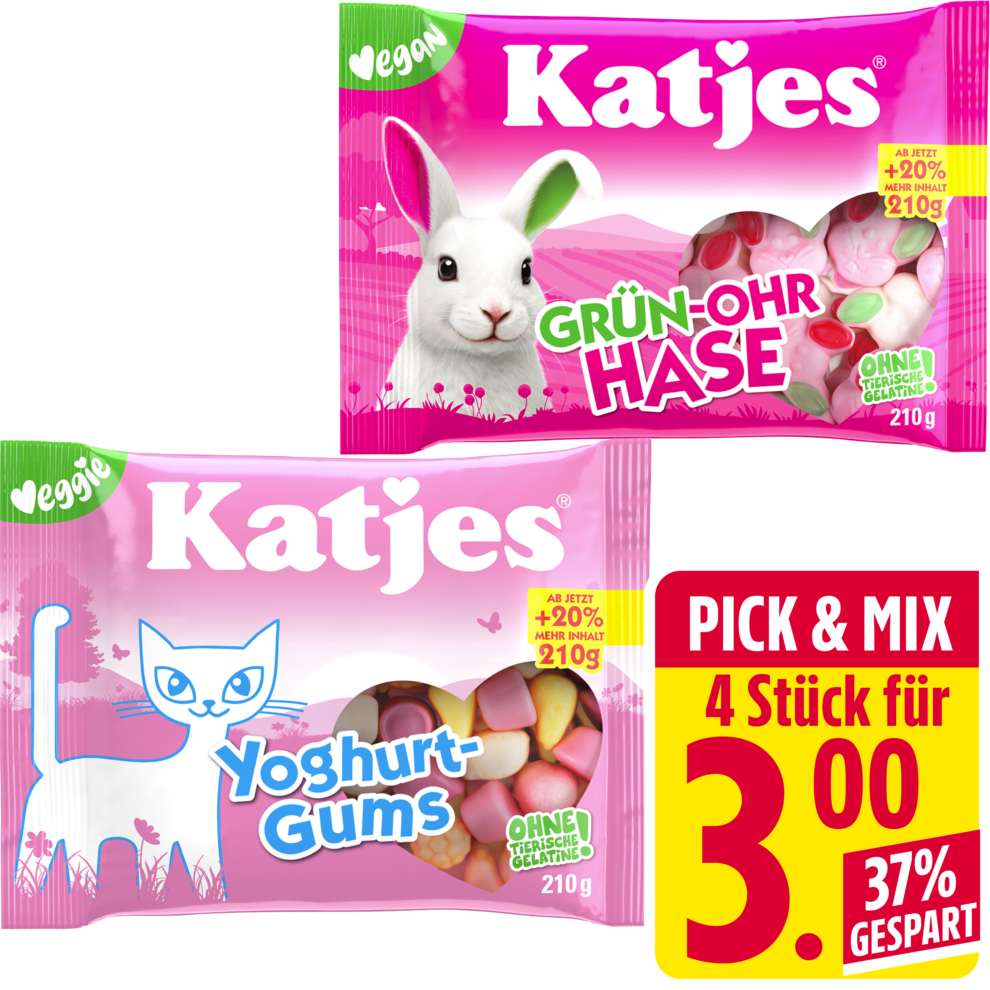 Katjes Fruchtgummi oder Lakritz