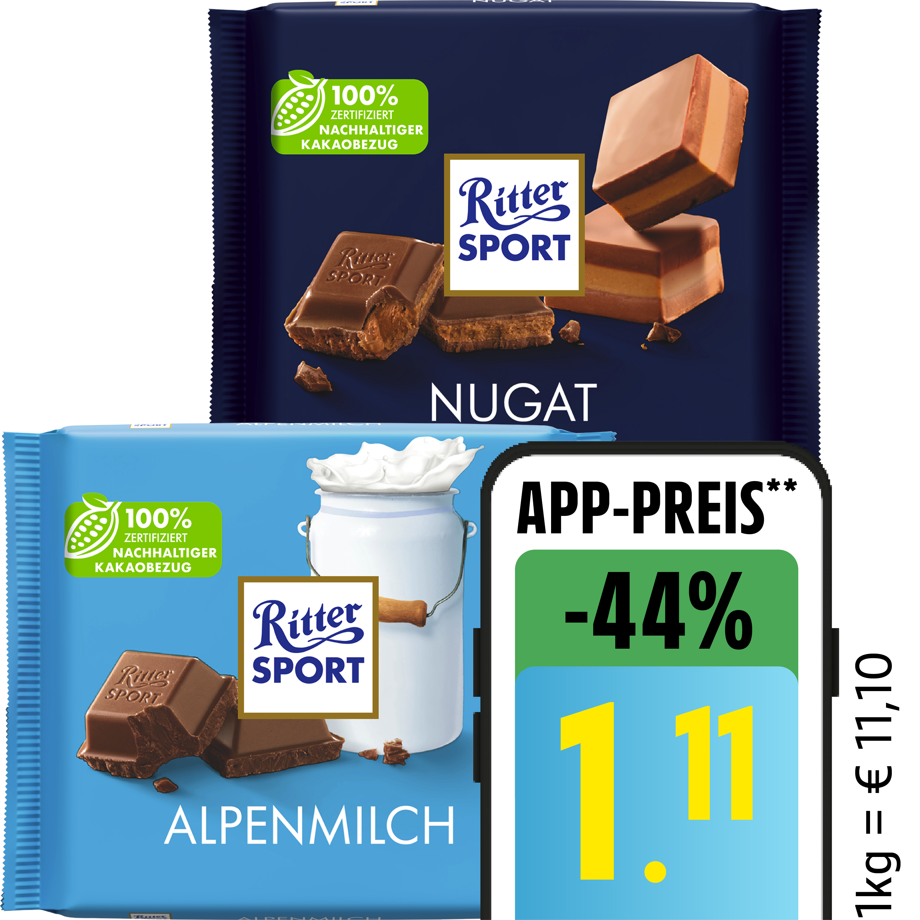 Ritter Sport Schokolade Bunte Vielfalt
