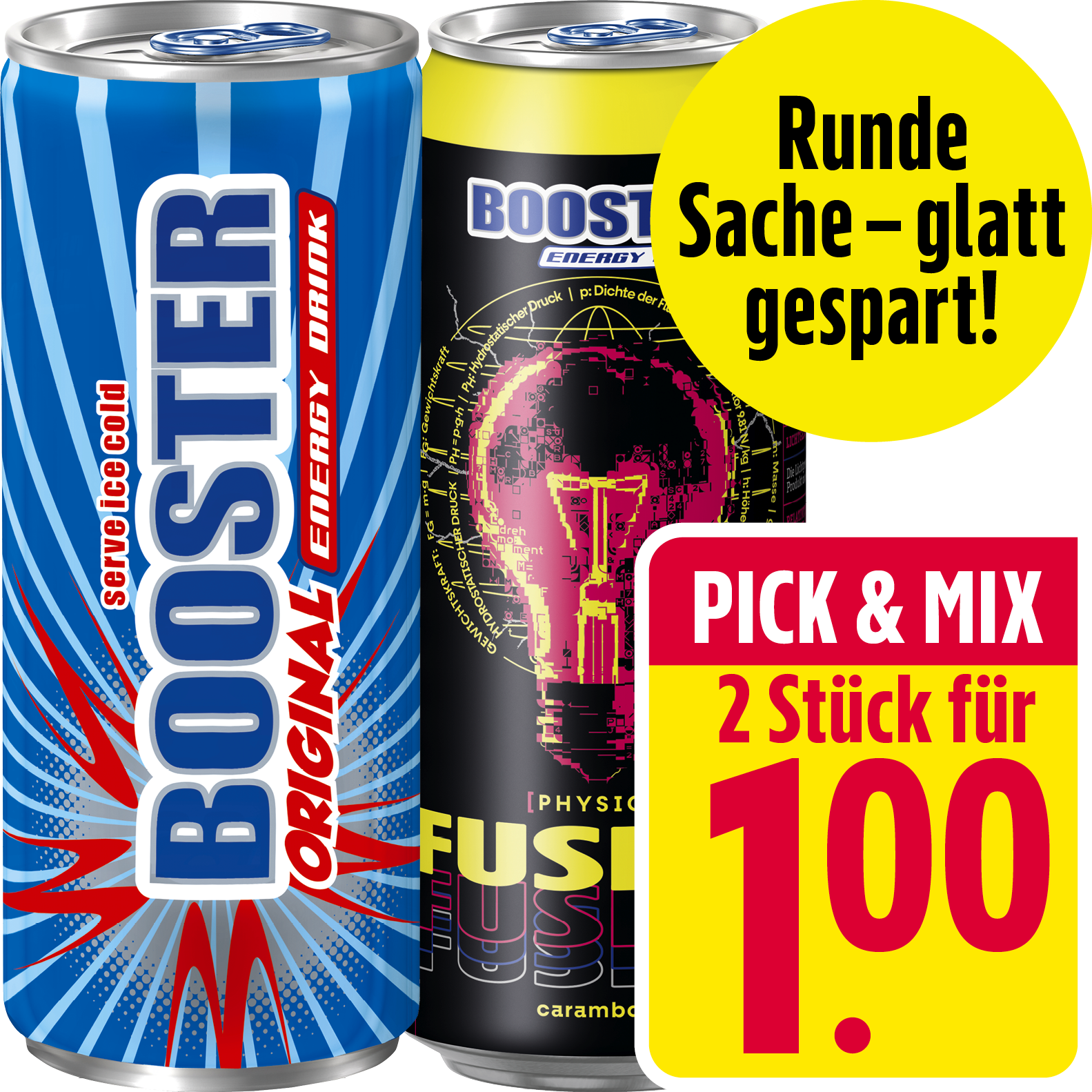 Booster Energy oder Energy4Life Drink