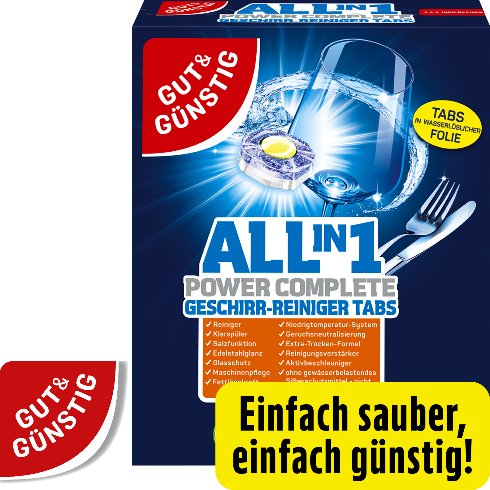 All in 1 Geschirr-Reiniger Tabs