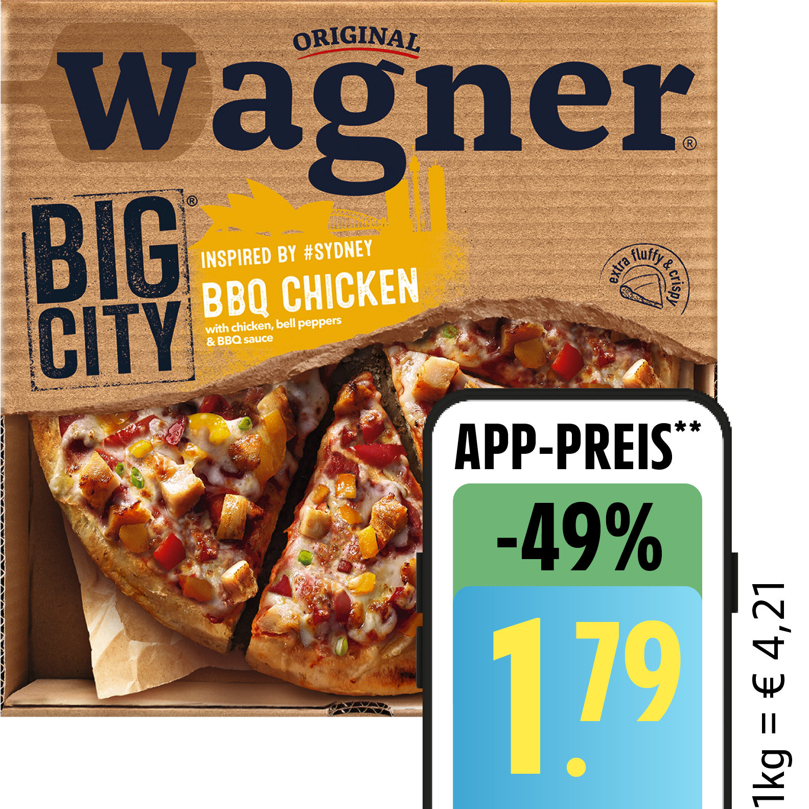 Original Wagner Big City Pizza, Die Backfrische oder Piccolinis