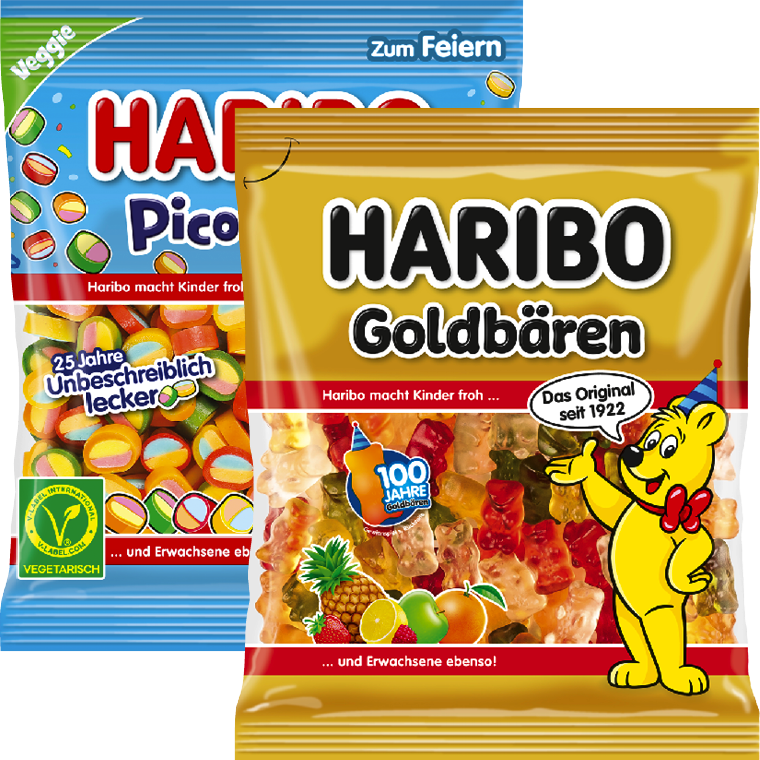 Haribo Fruchtgummi oder Lakritz