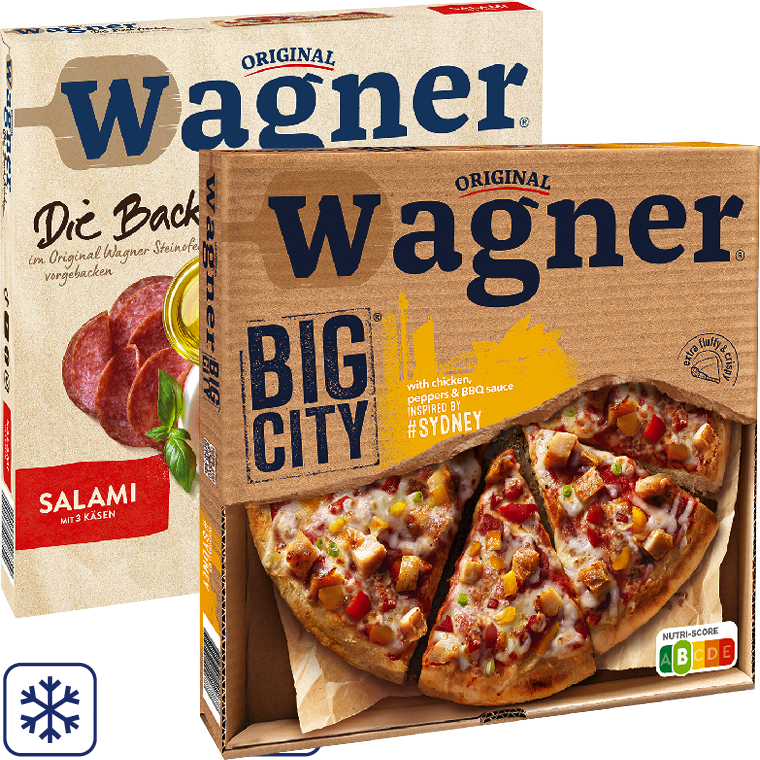 Original Wagner Big City Pizza, Die Backfrische Pizza oder Piccolinis