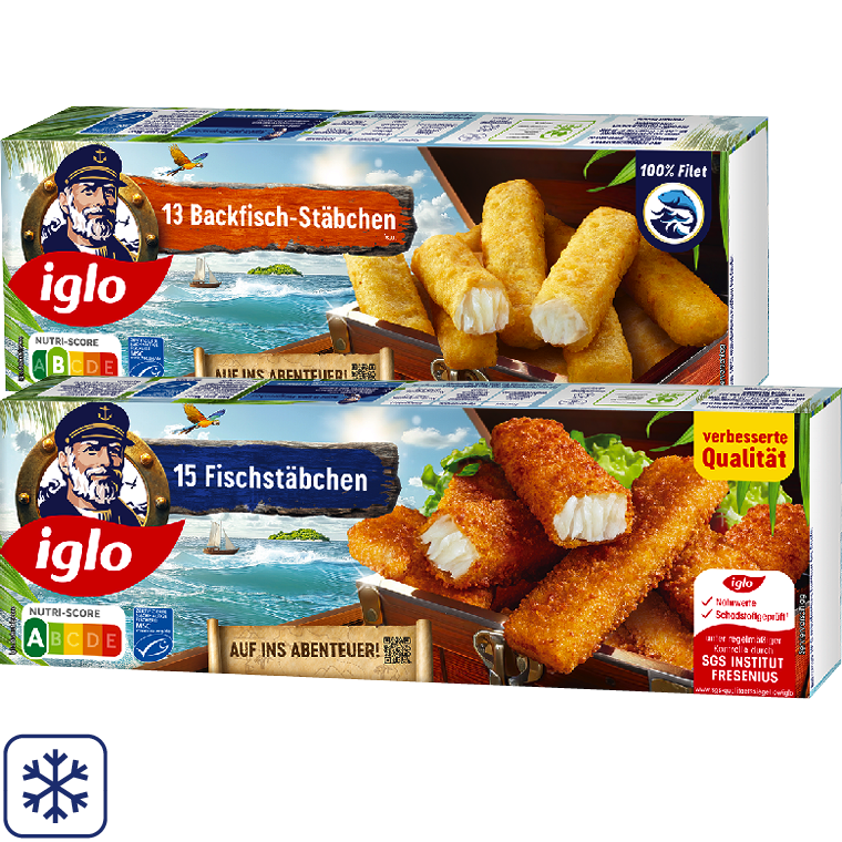 Iglo Fisch- oder Backfischstäbchen