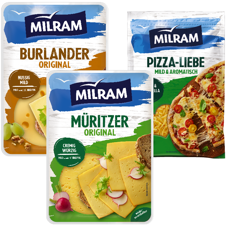 Milram Käsescheiben oder Reibekäse