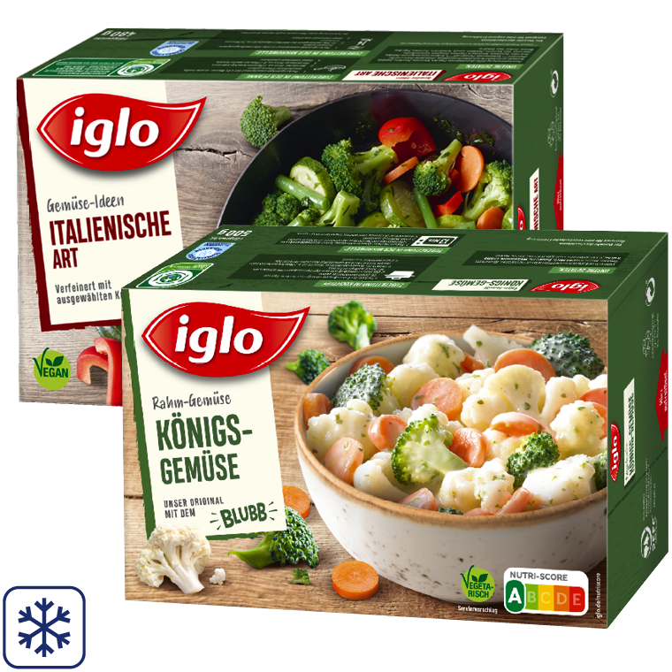 iglo Rahm-Gemüse oder Gemüse-Ideen