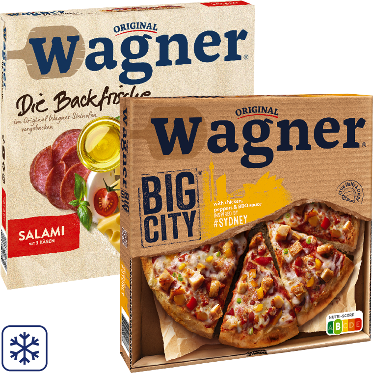 Original Wagner Big City Pizza, Die Backfrische Pizza oder Piccolinis