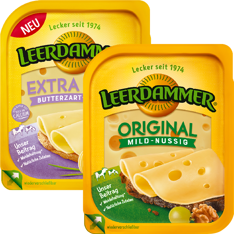 Leerdammer Scheiben oder Reibekäse