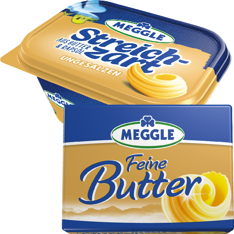 Meggle Feine Butter oder Streichzart