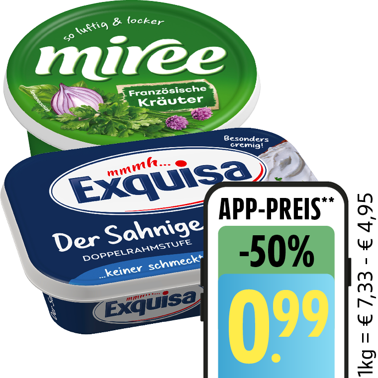 Exquisa oder miree Frischkäse