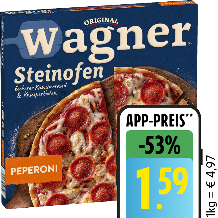 Original Wagner Steinofen Pizza, Pizzies oder Flammkuchen