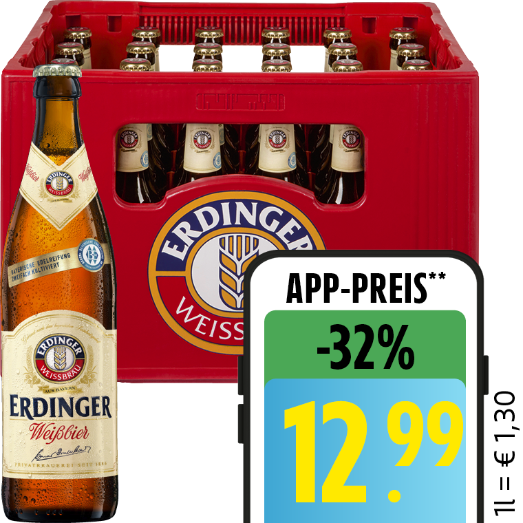 Erdinger Weißbier oder Brauhaus Helles