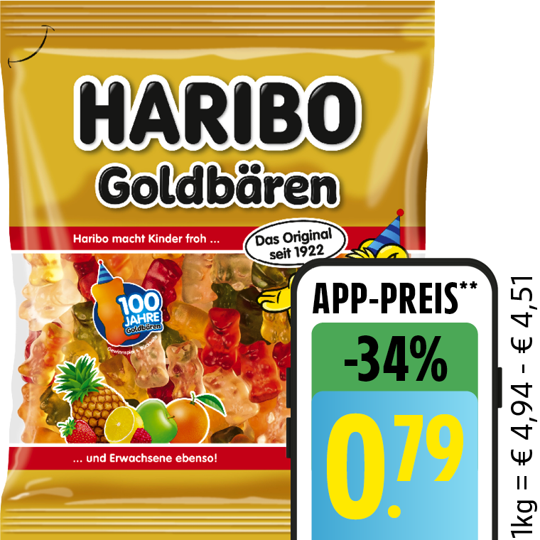 Haribo Fruchtgummi oder Lakritz