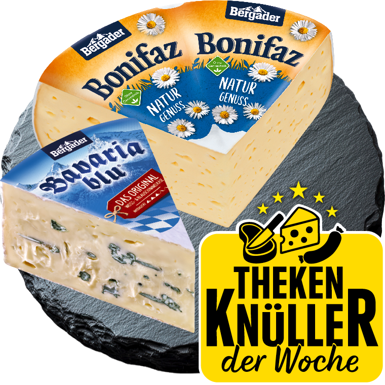 Bergader Almkäse, Bonifaz oder Bavaria blu*
