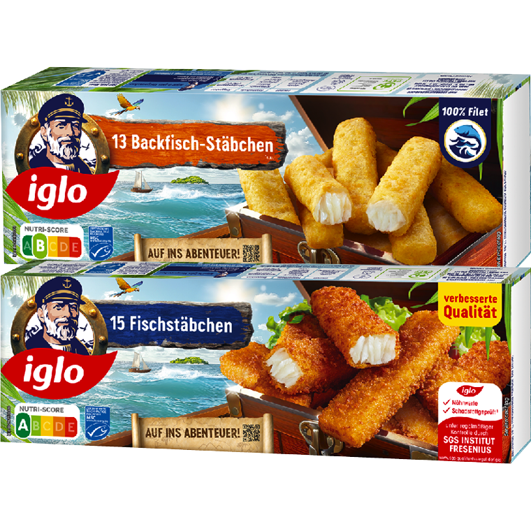iglo Fisch- oder Backfischstäbchen
