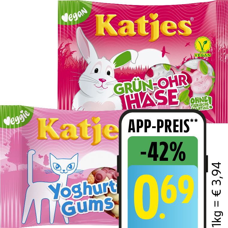 Katjes Fruchtgummi oder Lakritz