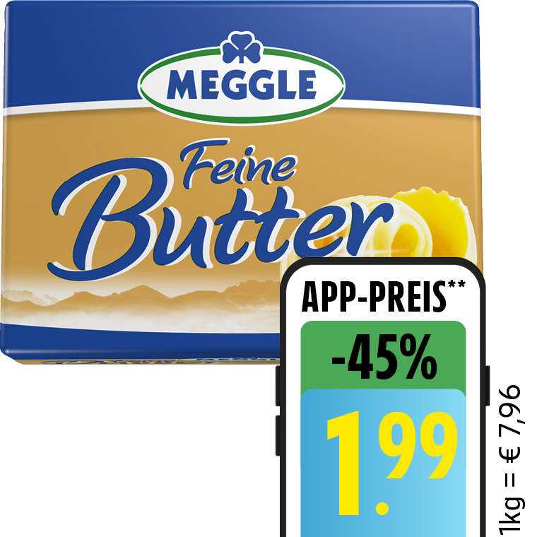 Meggle Feine Butter oder Sreichzart