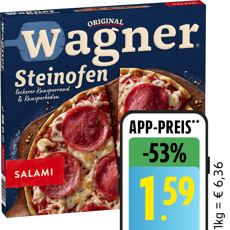 Original Wagner Steinofen Pizza, Pizzies oder Flammkuchen
