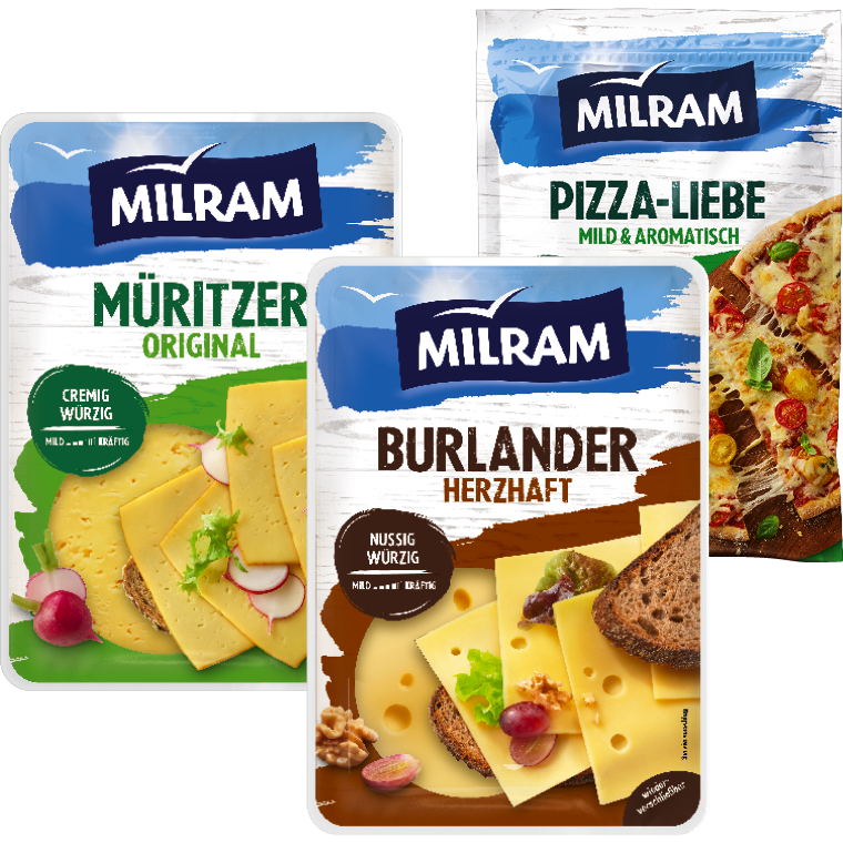 Milram Käsescheiben oder Reibekäse