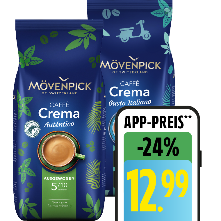 Mövenpick Kaffee ganze Bohnen