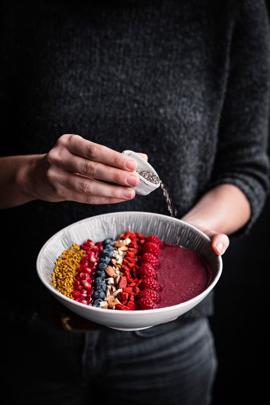 Smoothie Bowl Chia Beeren